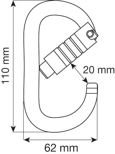 Карабин OVAL XL 3LOCK, CAMP
