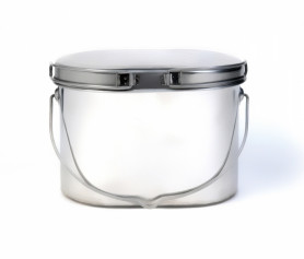 Котелок низкий 3,3 л крышка с ручками Роза Ветров