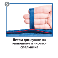 Спальный мешок Duvet Левый, серый/синий, Btrace