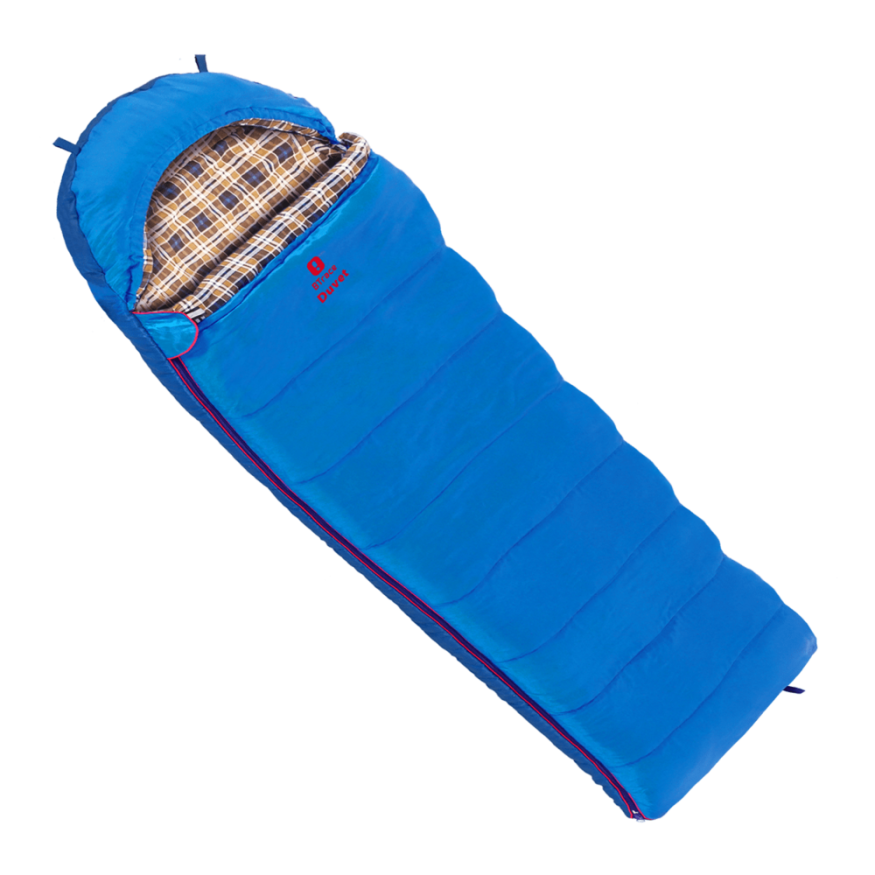 Спальный мешок Duvet Левый, серый/синий, Btrace