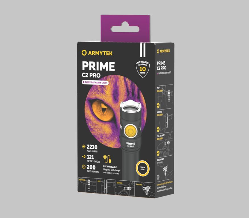 Armytek Prime C2 Pro Magnet USB (теплый свет)
