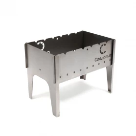 Мангал складной, 49х31х37 см, толщина 2 мм, без шампуров, СЛЕДОПЫТ