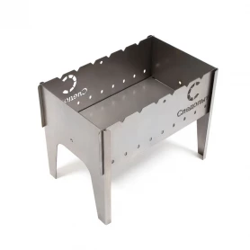 Мангал складной, 49х31х37 см, толщина 2 мм, без шампуров, СЛЕДОПЫТ