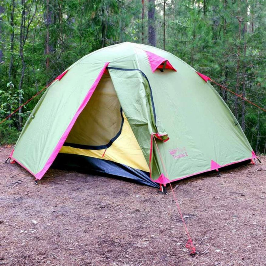 Палатка Tramp Lite Tourist 2-местная, зеленый