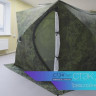Палатка зимняя КУБ 3 Дубль (трехслойная, дышащая, камуфляж, москитная сетка)