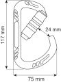 Карабин Guide XL 2Lock Green, CAMP