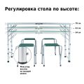 Набор мебели для пикника Green Glade M790-3, зелёный