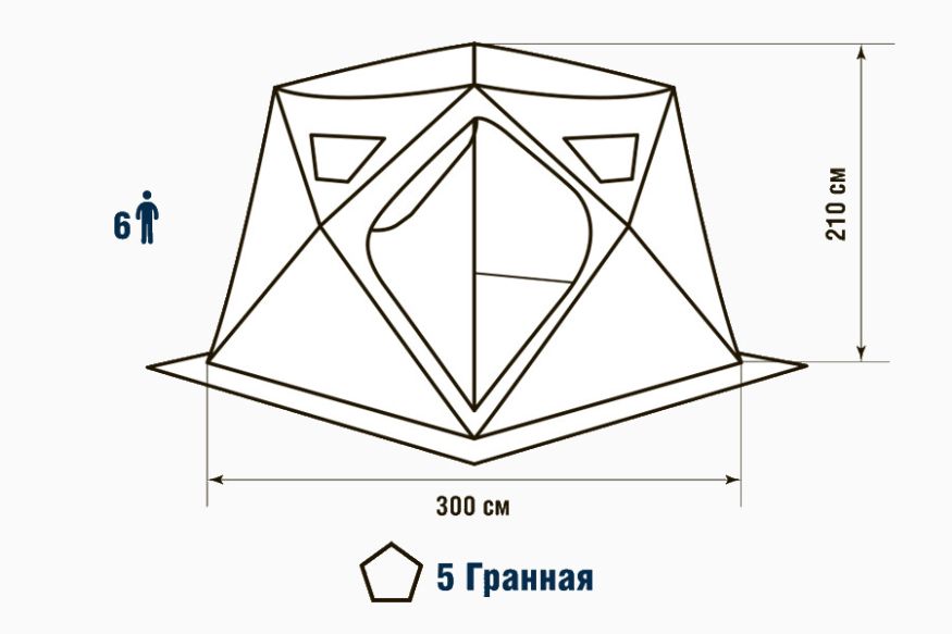 Палатка зимняя Higashi Chum Pro DC (трехслойная)