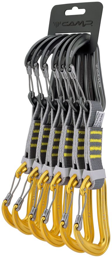 Комплект карабинов с оттяжкой DYON EXPRESS KS 18 cm, 6 PACK, CAMP