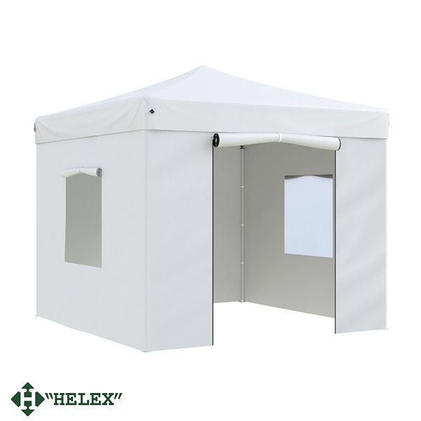 Тент-шатер Helex 24330 (раскладывается гармошкой), 3x3х3м полиэстер, белый