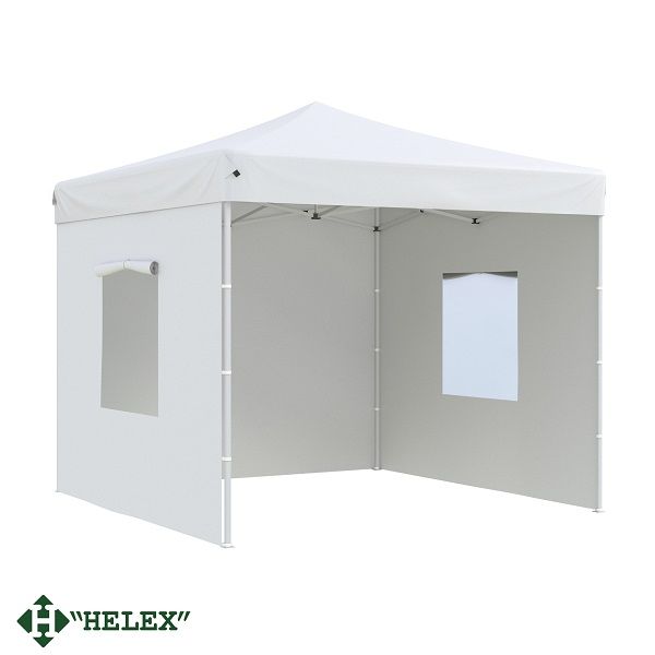Тент-шатер Helex 24330 (раскладывается гармошкой), 3x3х3м полиэстер, белый