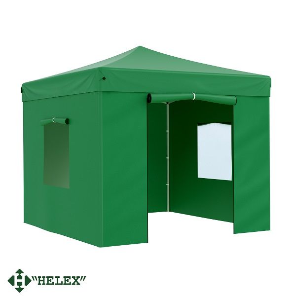 Тент-шатер Helex 24331 (раскладывается гармошкой), 3x3х3м полиэстер, зеленый
