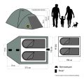 Палатка Maverick Comfort 2, двухместная, зеленый цвет
