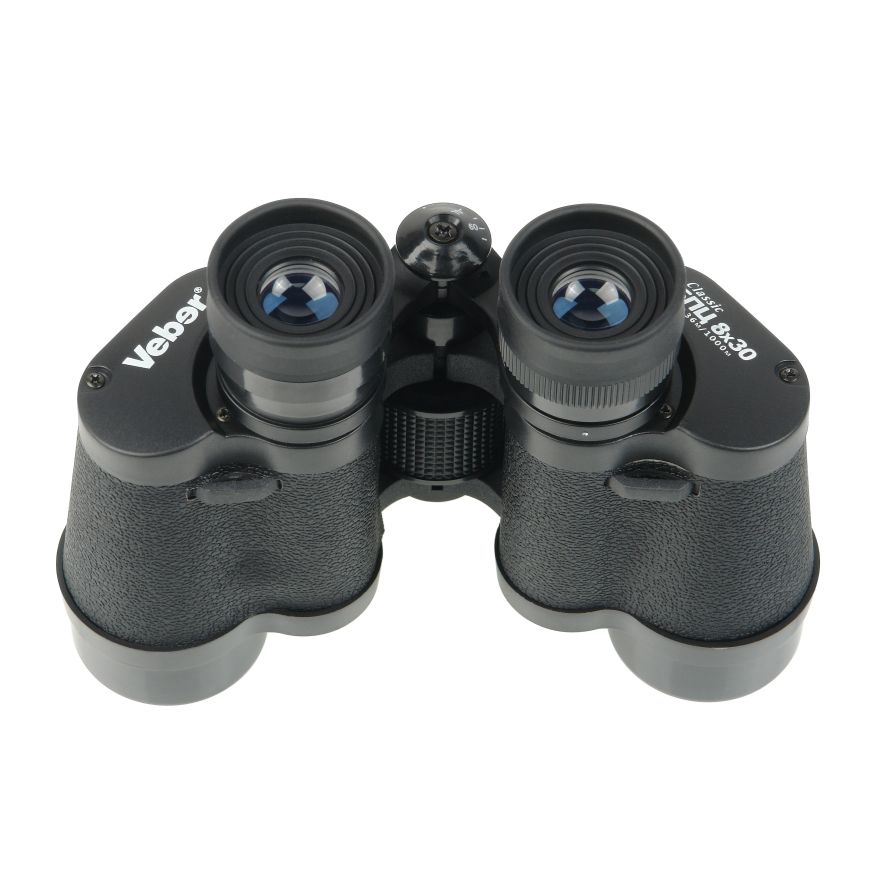 Бинокль Veber Classic БПЦ 8x30 VL черный, кожа